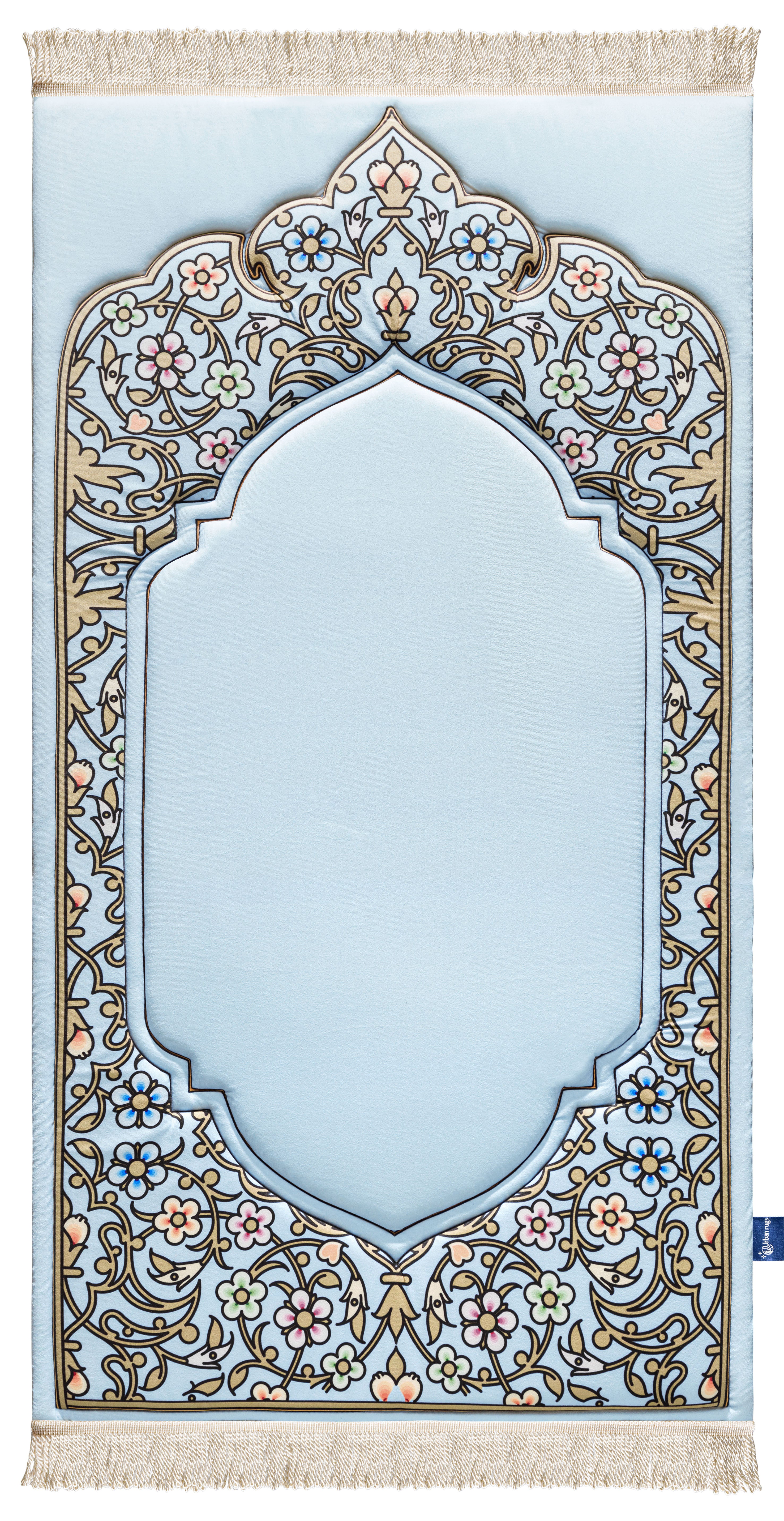 Soft Golden Arch Premium Prayer Mat