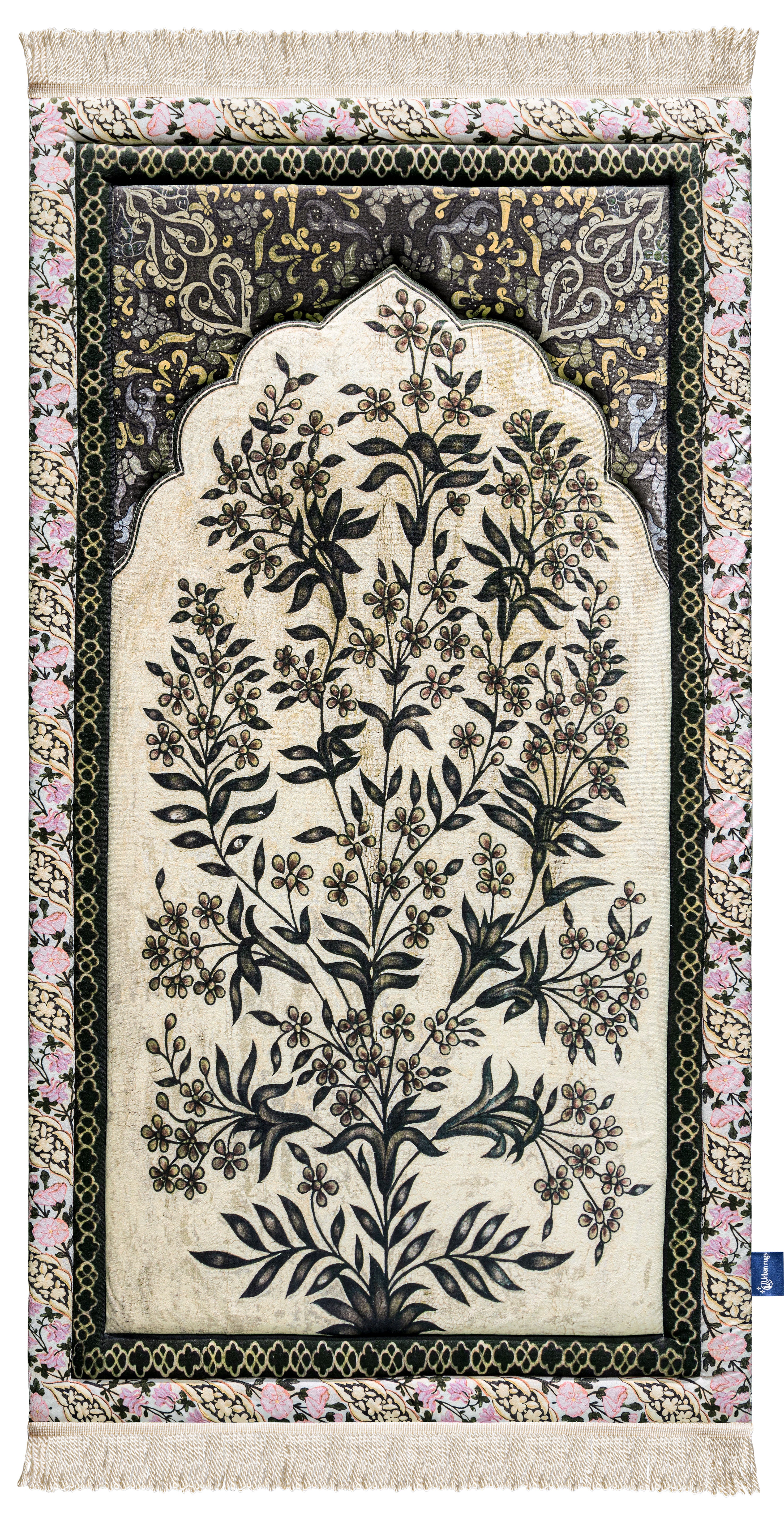 Antique Floral Premium Prayer Mat