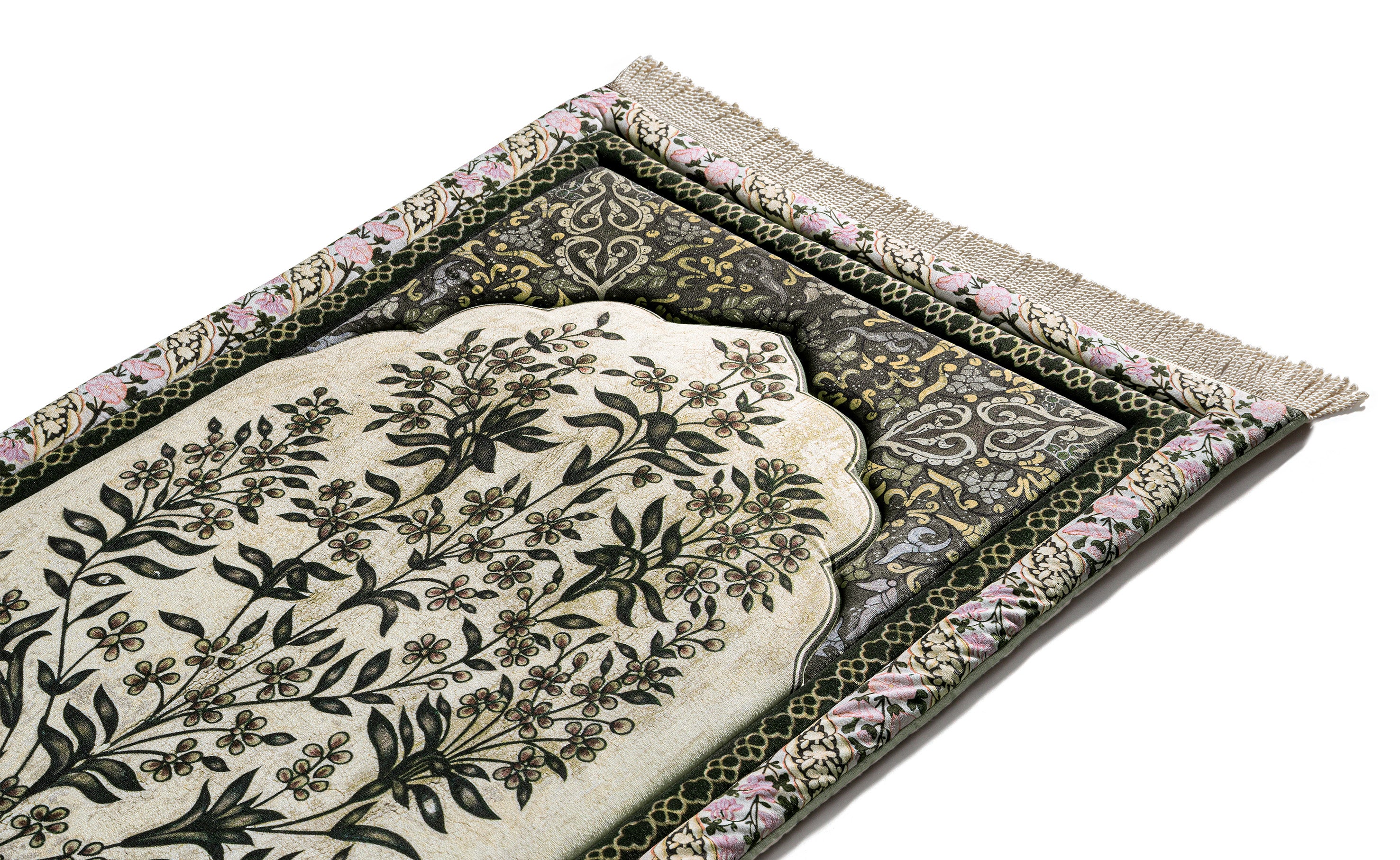 Antique Floral Premium Prayer Mat